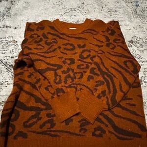 Ava & Viv Warm Brown Knit Sweater